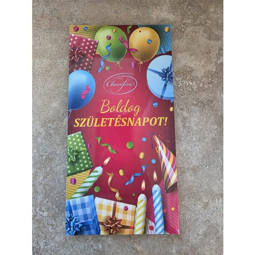 Chocofive táblás tejcsokoládé Boldog születésnapot  60g 