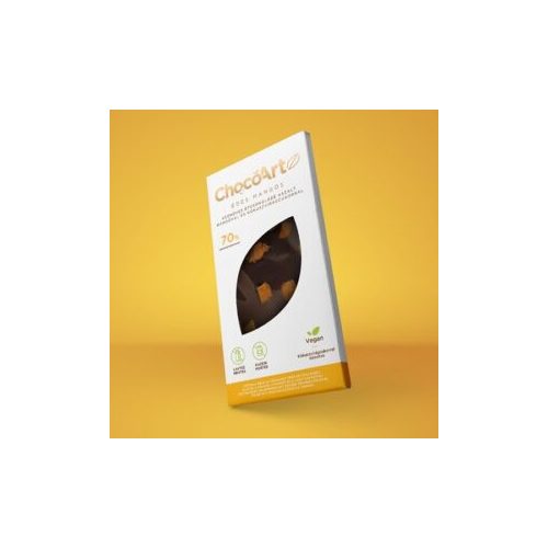ChocoArtz vegán édes mangós étcsokoládé 70g
