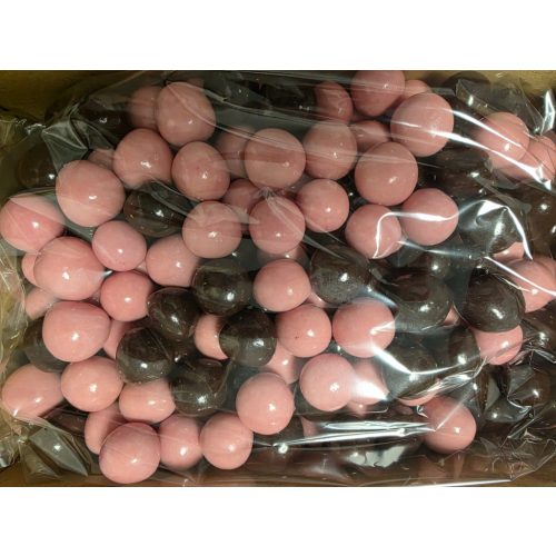Passionate LÉDIG étcsokoládés Rózsaszín & Fekete krém drazsé Puncs izű 2kg/krt  