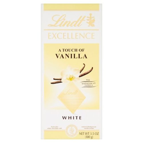 Lindt Excellence fehér csokoládé vanília ízzel 100g