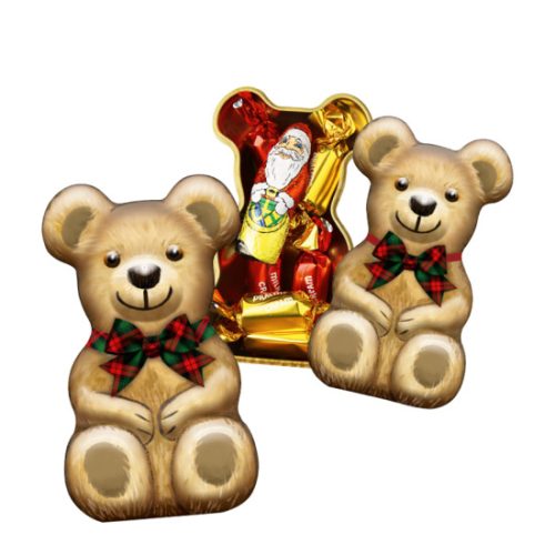 Windel Christmas teddy fém maci csokoládéval 77g