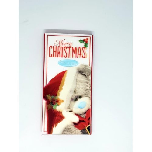 Fantastick Merry Christmas sapkás maci 3d táblás tejcsokoládé 100g