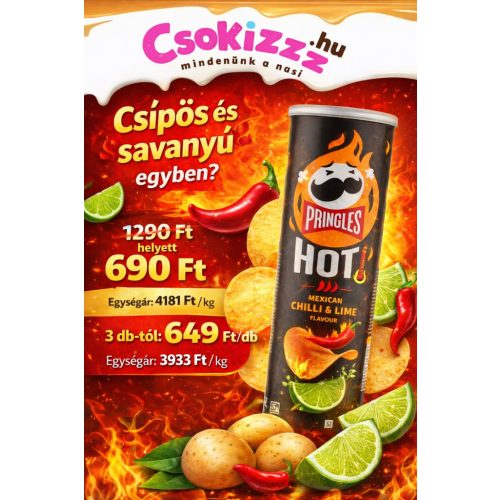Pringles Hot Mexican Chilli Lime 165g 