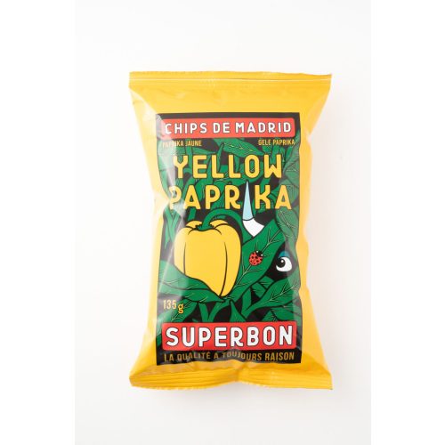 Superbon Chips sárga paprika 135g