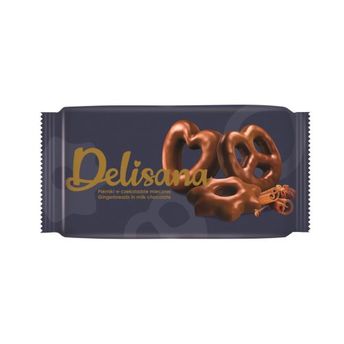 Delisana mézeskalács puszedli perecek tejcsokoládéval bevonva 400g