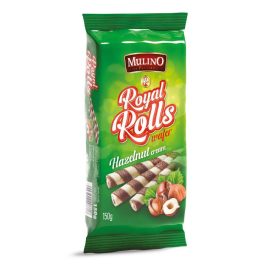 Mulino Royal Rolls Hazelnut mogyorós ostyarúd 150g 