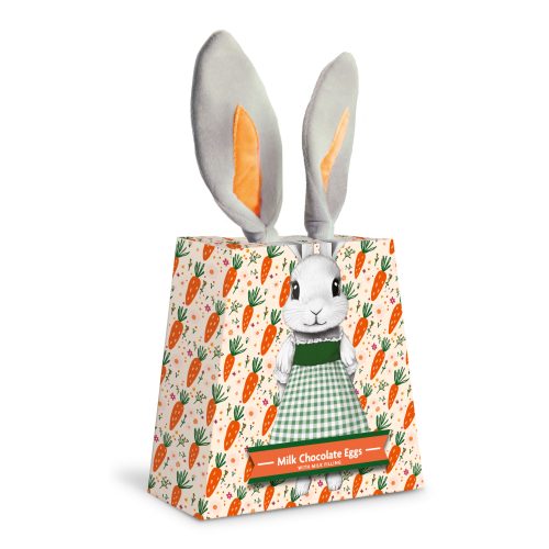 Millano húsvét tejcsokoládé tojás nyuszifüles hajráffal 88g