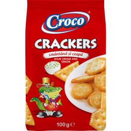 Croco kréker hagymás tejfölös 100g 