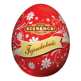 Szerencsi Húsvét tojás tejcsokoládé piros 20g 