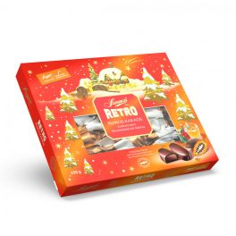   Szerencsi Szaloncukor Retro Rum-Kakaós étcsokoládés díszdobozban 350g 
