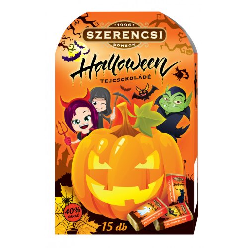 Szerencsi  halloween tejcsokoládé Házikó 75g  (15x5g)