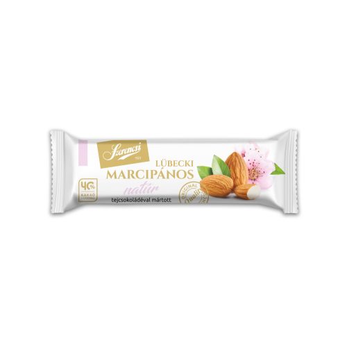 Szerencsi MarciBAR tejcsokoládéval mártott  marcipán szelet 27g (36db/display)   