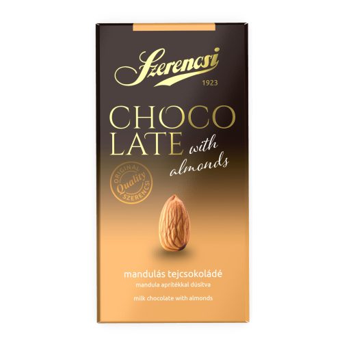 Szerencsi ChocoLate mandulás tejcsokoládé 90g