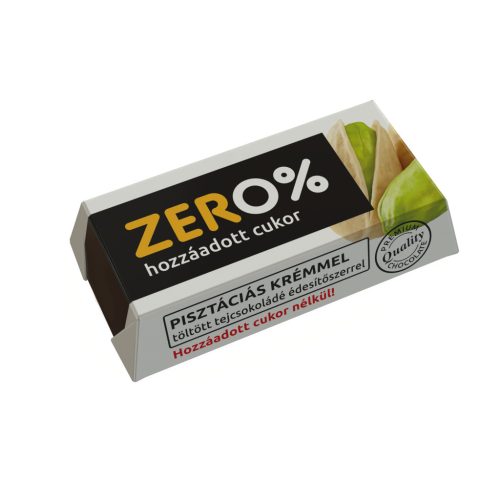 Szerencsi Zero pisztáciás krémmel töltött tejcsokoládé szelet édesítőszerekkel 21g