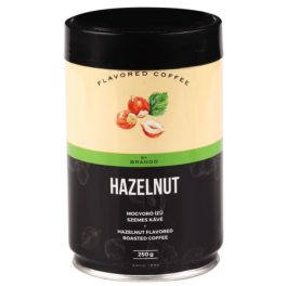   Caffe Brando Nord Hazelnut pörkölt mogyoró ízesítésű szemes kávé díszdobozban 250g