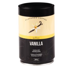   Caffe Brando Nord Vanilla ízesítésű pörkölt szemes kávé díszdobozban 250g