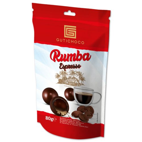 GutiChoco rumba rum-kávés drazsé étcsokis 80g