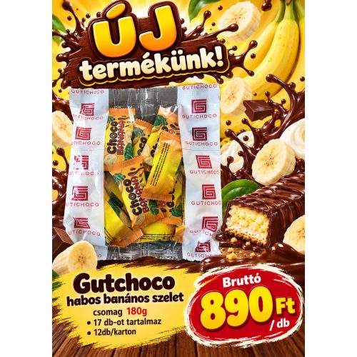 Gutichoco habos banános csomag 17db-os 180g