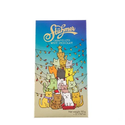 Stühmer táblás karácsonyi karamellizált fehércsokoládé 90g 