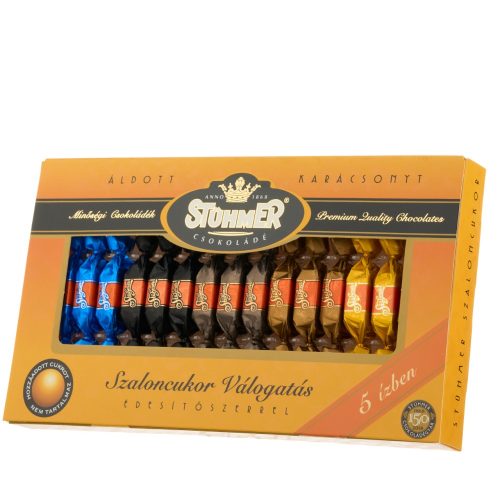 Stühmer szaloncukor válogatás 5 féle ízben édesítőszerrel 170g