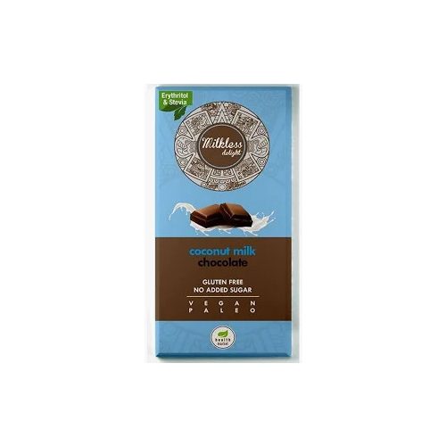 Health Market Milkless Delight kókusztejes csokoládé édesítőszerrel 80g 