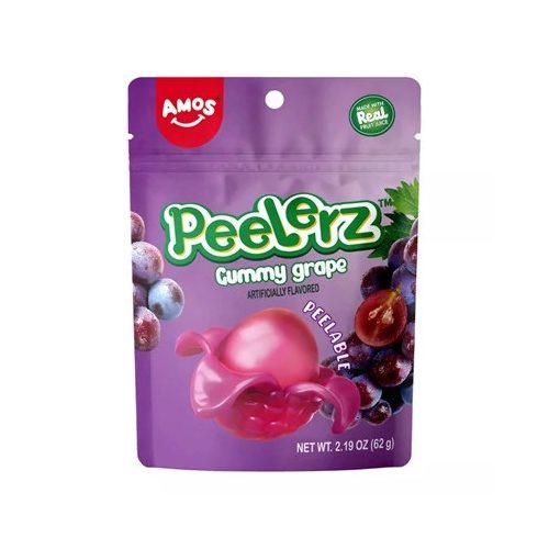Amos Peelerz hámozható gumicukor szőlő 65g