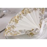 Duni Dunisoft szalvéta Festiva White 40x40cm