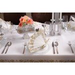 Duni Dunisoft szalvéta Festiva White 40x40cm