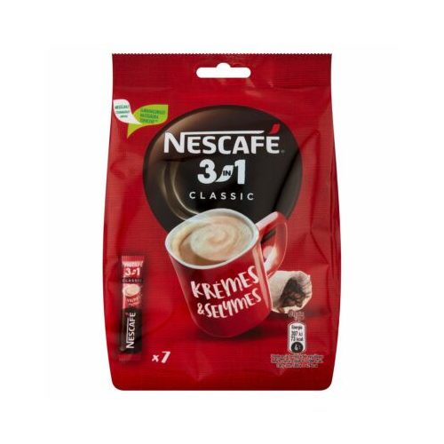 Nescafé 3in1 Classic azonnal oldódó kávéspecialitás 7x 17 g (119 g)