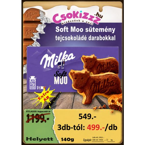 Milka Soft Moo puha sütemény alpesi tejcsokoládéval 140g 