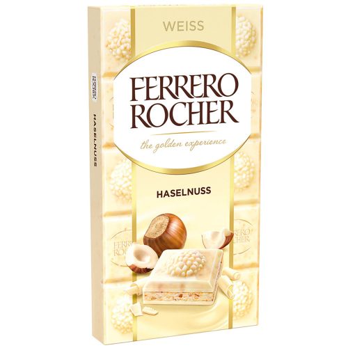 Ferrero Rocher táblás haselnuss white 90g 