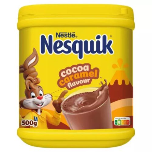 Nesquik karamell ízű instant cukrozott kakaóitalpor 500g