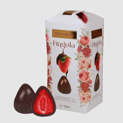 Chocolady Fragola étcsokoládéban 120g