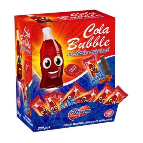 Ilham 4,6g Cola Bubble kóla ízű rágó 200db/display 