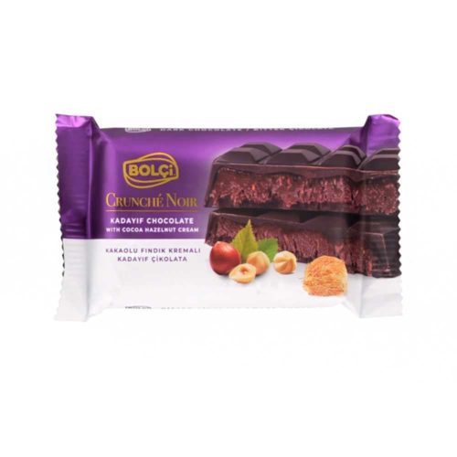 Bolci táblás Dubai csoki flowpack mogyorós étcsokoládé 65g EB650