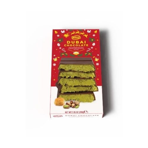 Bolci Christmas Dubai tejcsokoládé tábla 200g EB662