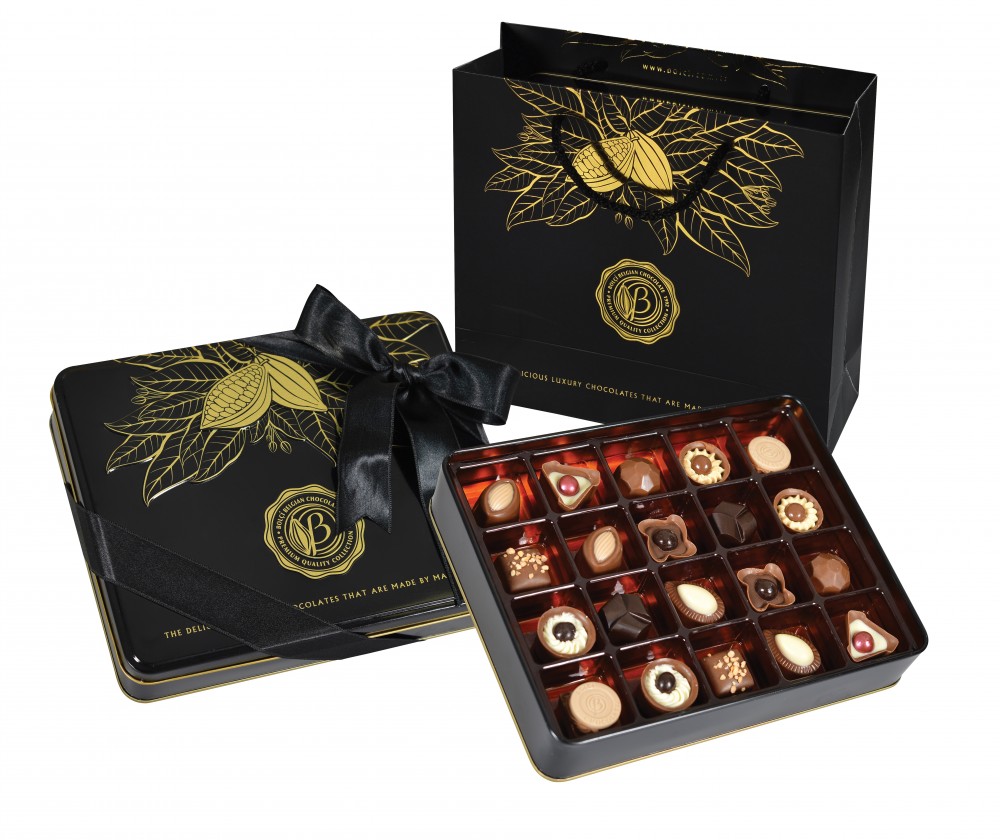 Bolci Black and gold tin box 250g - Csoki és édesség webáruh