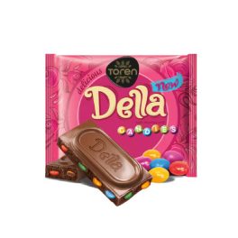   Tören Della tejcsokoládé szelet színes cukordrazsékkal 52g