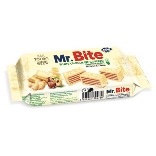 Tören Mr. Bite fehércsokoládés mogyorós ostyaszelet 32g