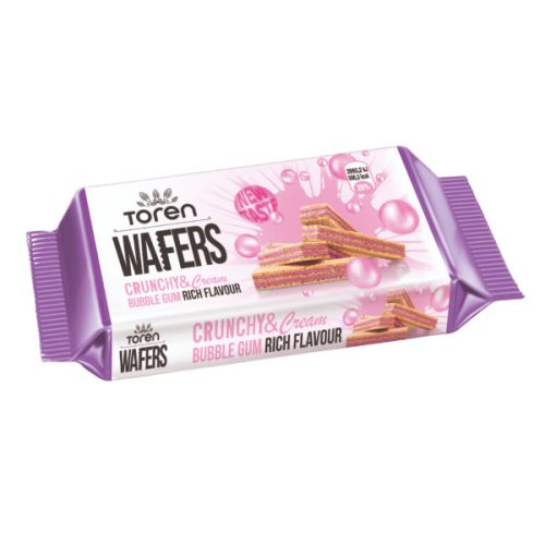 Tören Wafers ostyaszelet rágógumi ízű krémmel 55g