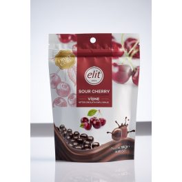 Elit Fruit Cube étcsokoládés meggy zselé drazsé 125g 