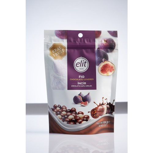 Elit Fruit Cube háromféle csokoládéval bevont füge drazsé 125g 