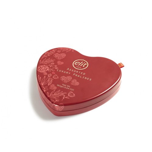 Elit Fémdobozos  Big Heart praliné válogatás  160g 