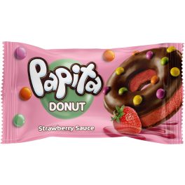 Sölen Papita Donut eper 40g