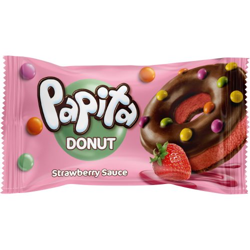 Sölen Papita Donut eper 40g