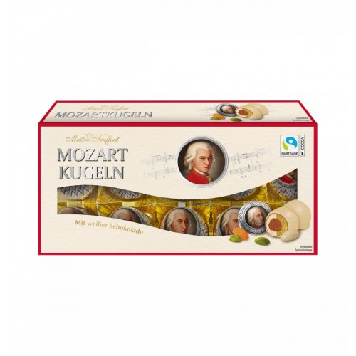 Maitre T. Mozartkugeln Weiss fehércsokoládés 200g 