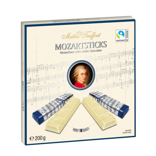 Maitre T. Mozartsticks White fehércsokoládés 200g
